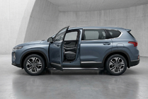 Hyundai Santa Fe 4 2018–2023 Stranske stopnice New Vision Black (2 kosa, aluminij) fotografija 1