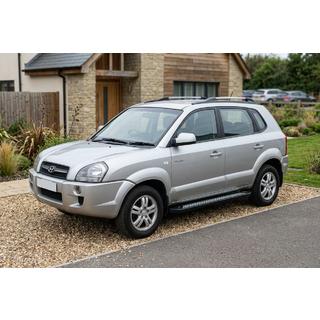 Stranske stopnice New Vision Black (2 kosa, aluminij) Hyundai Tucson JM 2004– fotografija 1