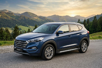 Hyundai Tucson TL 2016–2021 Stranske stopnice New Vision Black (2 kosa, aluminij) fotografija 1