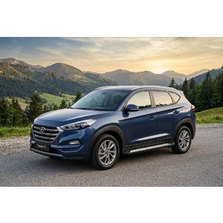 Stranske stopnice New Vision Black (2 kosa, aluminij) Hyundai Tucson TL 2016–2021 fotografija 1