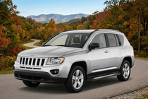 Jeep Compass 2006–2016 Stranske stopnice New Vision Black (2 kosa, aluminij) fotografija 1