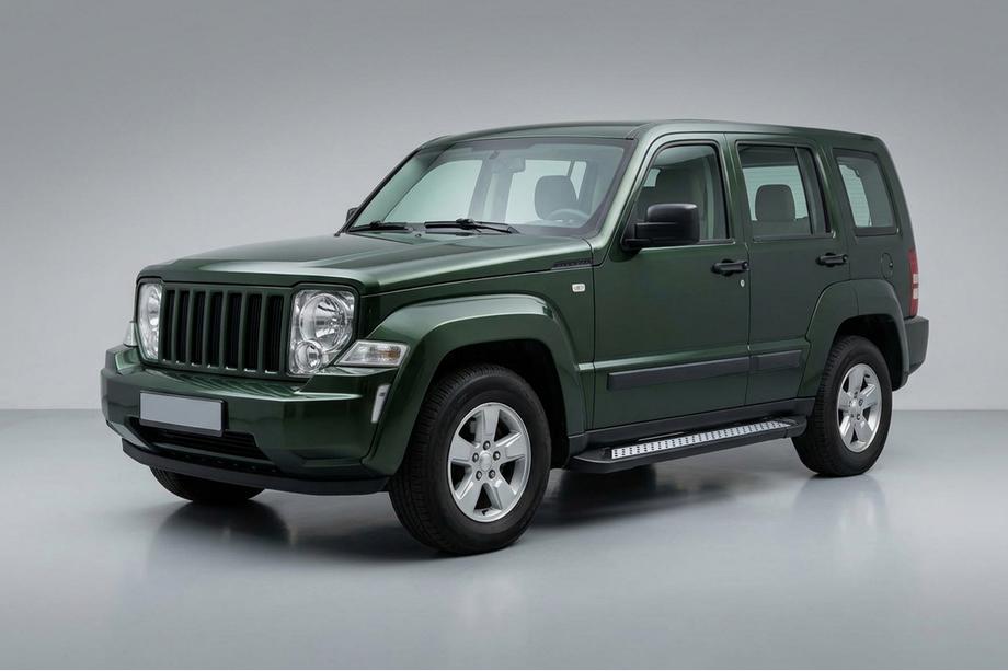 Jeep Cherokee/Liberty 2007–2013 Stranske stopnice Vision New Black (2 kos, aluminij) Image