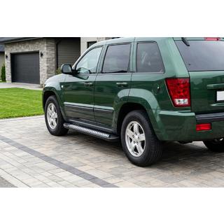 Stranske stopnice New Vision Black (2 kosa, aluminij) Jeep Grand Cherokee WK 2004–2010 fotografija 1