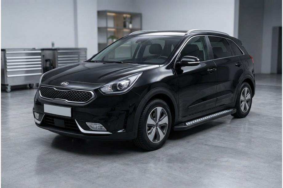 Kia Niro 2016–2021 Stranske stopnice New Vision Black (2 kosa, aluminij) Image