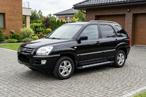Kia Sportage 2004–2010 Stranske stopnice Vision New Black (2 kos, aluminij) fotografija 1