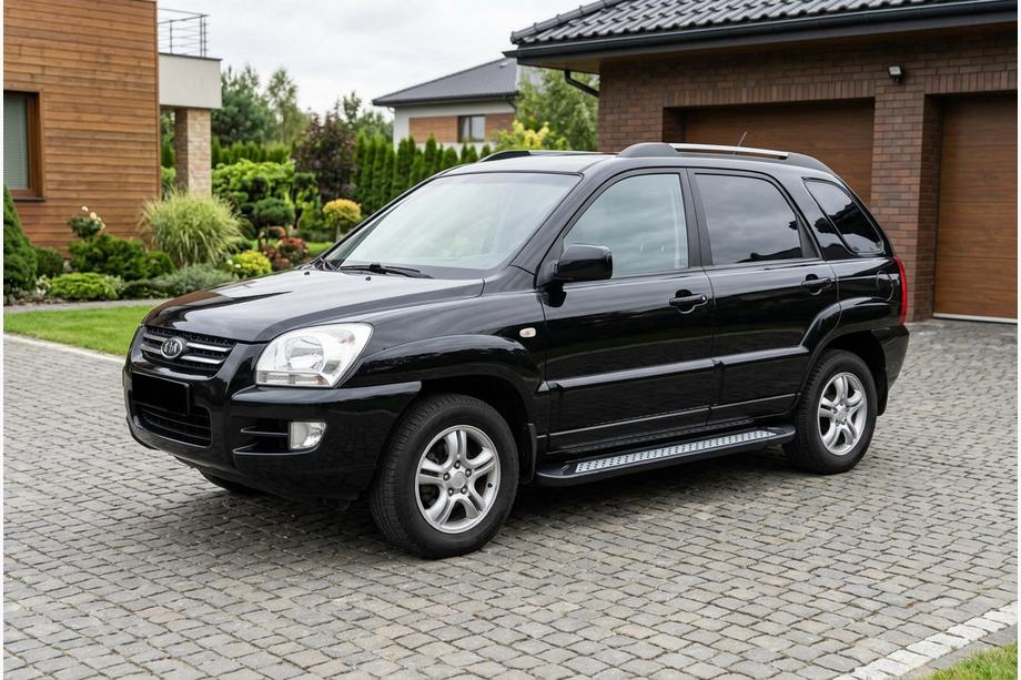 Kia Sportage 2004–2010 Stranske stopnice Vision New Black (2 kos, aluminij) Image