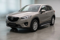 Mazda CX-5 2012–2017 Stranske stopnice New Vision Black (2 kosa, aluminij) fotografija 1
