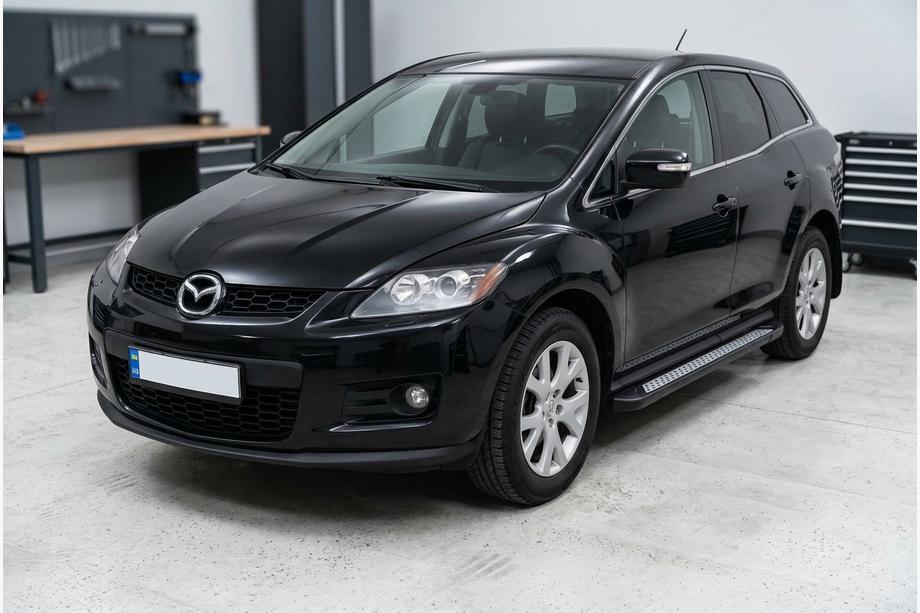 Mazda CX-7 2006–2012 Stranske stopnice New Vision Black (2 kosa, aluminij) Fotografija 1