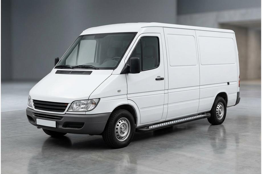 Mercedes Sprinter W901/902/903/904/905 1995–2006 Stranske stopnice New Vision Black (2 kosa, aluminij) Dolga medosna razdalja Image