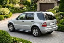 Mercedes ML W163 1997–2005 Stranske stopnice New Vision Black (2 kosa, aluminij) fotografija 1