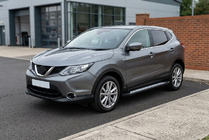 Nissan Qashqai 2014–2021 Stranske stopnice New Vision Black (2 kosa, aluminij) fotografija 1