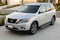 Nissan Pathfinder R52 2012–2021 Stranske stopnice New Vision Black (2 kosa, aluminij) fotografija 1