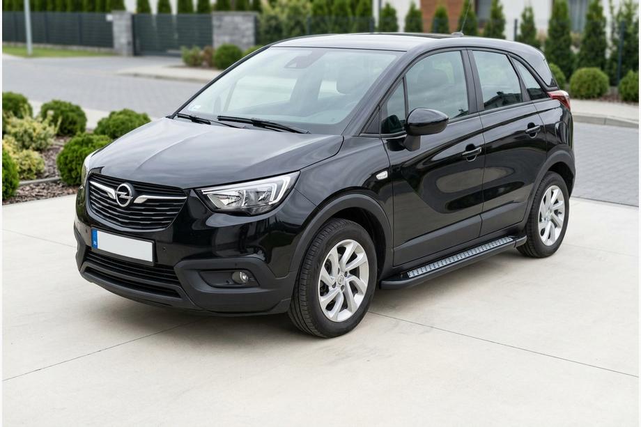 Opel Crossland X 2017–2024 Stranske stopnice New Vision Black (2 kosa, aluminij) Fotografija 2