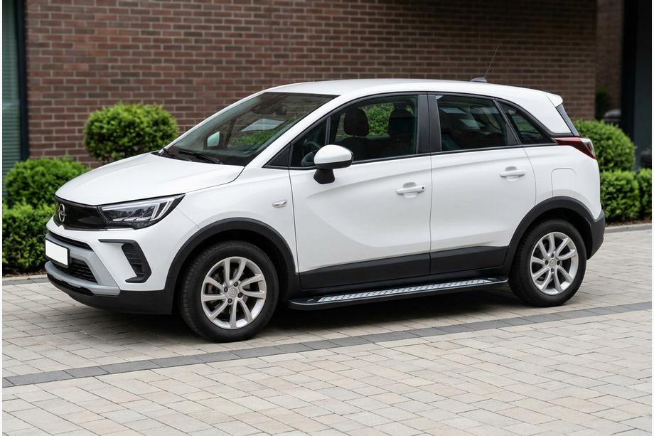 Opel Crossland X 2017–2024 Stranske stopnice New Vision Black (2 kosa, aluminij) Fotografija 1