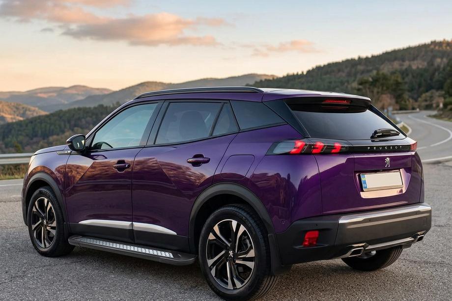 Peugeot 3008 2016–2023 Stranske stopnice New Vision Black (2 kosa, aluminij) Fotografija 1