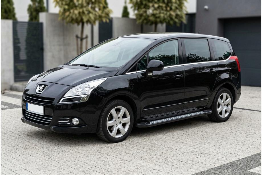 Peugeot 5008 2009–2016 Stranske stopnice New Vision Black (2 kosa, aluminij) Image