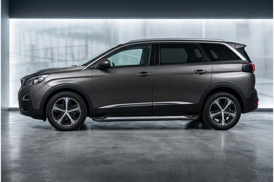 Peugeot 5008 2016–2023 Stranske stopnice New Vision Black (2 kosa, aluminij) Image