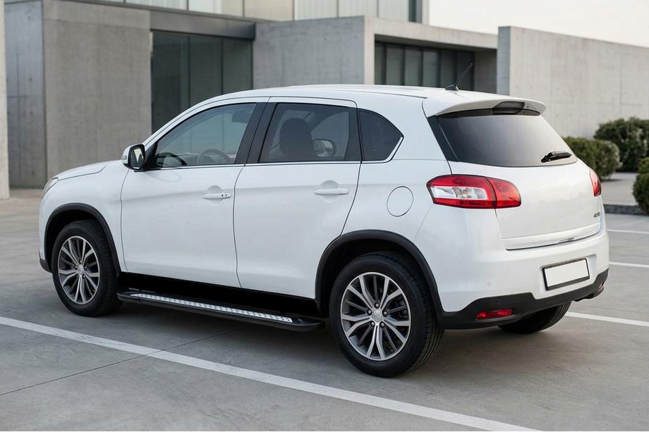 Peugeot 4008 2012–2017 Stranske stopnice New Vision Black (2 kosa, aluminij) Image