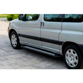 Stranske stopnice New Vision Black (2 kosa, aluminij) Peugeot Partner 1996–2008 fotografija 1