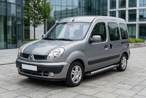 Renault Kangoo 1998–2008 Stranske stopnice New Vision Black (2 kosa, aluminij) fotografija 1