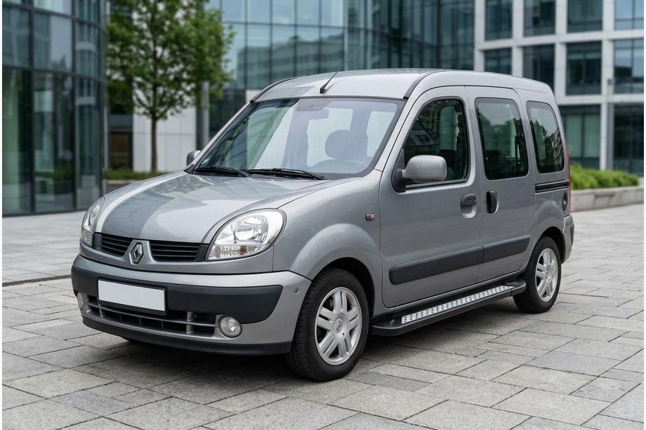 Renault Kangoo 1998–2008 Stranske stopnice New Vision Black (2 kosa, aluminij) Image