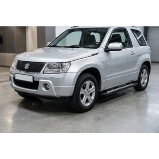 Stranske stopnice New Vision Black (2 kosa, aluminij) Suzuki Grand Vitara 2005–2017 fotografija 1