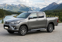 Toyota Hilux 2015– Stranske stopnice New Vision Black (2 kosa, aluminij) fotografija 1