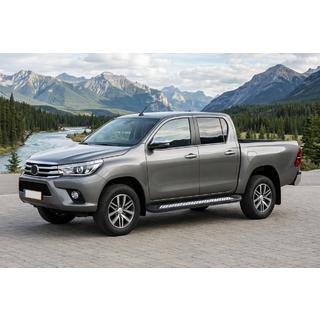 Stranske stopnice New Vision Black (2 kosa, aluminij) Toyota Hilux 2015– fotografija 1