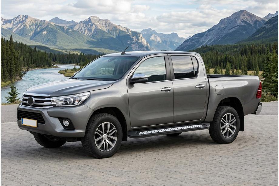 Toyota Hilux 2015– Stranske stopnice New Vision Black (2 kosa, aluminij) Image