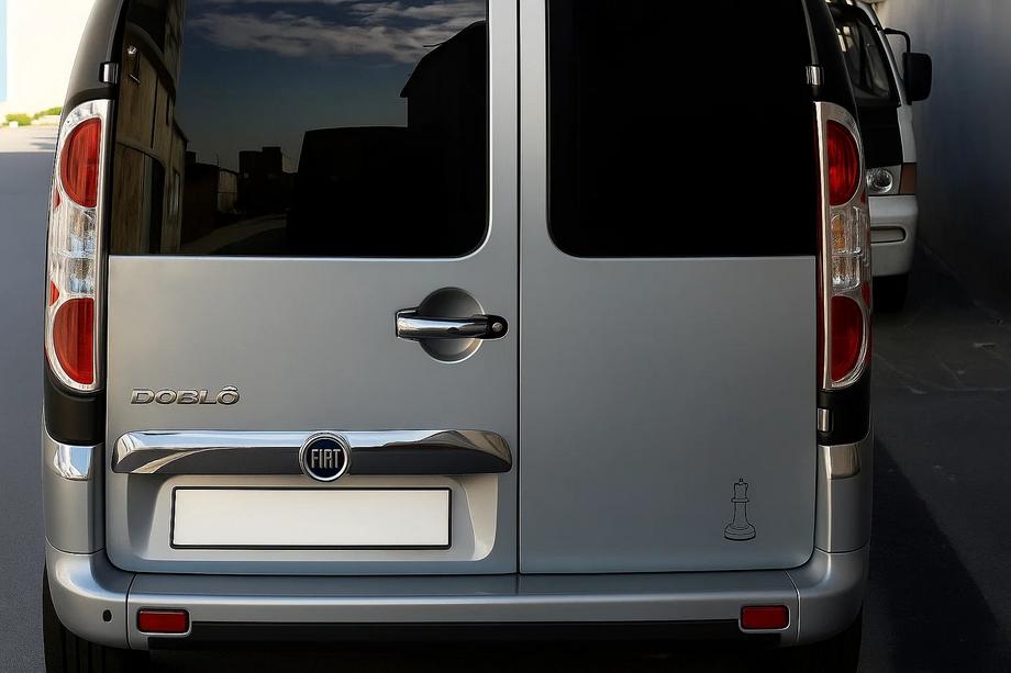 Fiat Doblo I 2005–2010 Kromirani pokrovi za stop luči (2 kosa, nerjaveče jeklo) Carmos – turško nerjaveče jeklo Image
