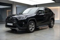 Toyota Rav 4 2019–2025 Stranske stopnice New Vision Black (2 kosa, aluminij) fotografija 1