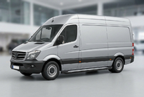 Volkswagen Crafter 2006–2016 Stranske stopnice New Vision Black (2 kosa, aluminij) fotografija 1