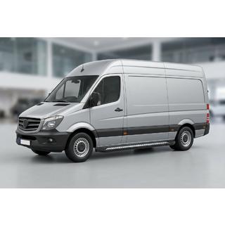 Stranske stopnice New Vision Black (2 kosa, aluminij) Volkswagen Crafter 2006–2016 fotografija 1