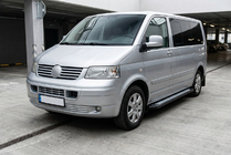 Volkswagen T5 Multivan 2003–2010 Stranske stopnice New Vision Black (2 kosa, aluminij) Kratka medosna razdalja fotografija 1