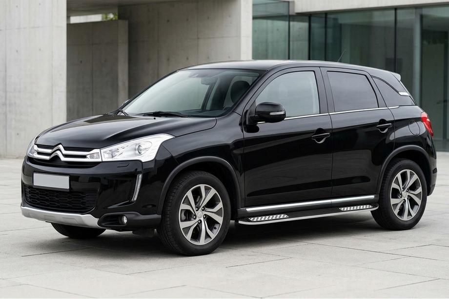 Citroen C-4 Aircross 2012–2017 Bočne stopnice Tayga V2 (2 kosa, aluminij) Image