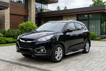 Hyundai IX-35 2010–2015 Bočne stopnice Tayga V2 (2 kosa, aluminij) fotografija 1