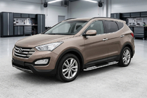 Hyundai Santa Fe 3 2012–2018 Bočne stopnice Tayga V2 (2 kosa, aluminij) fotografija 1