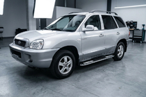 Hyundai Santa Fe 1 2000–2006 Bočne stopnice Tayga V2 (2 kosa, aluminij) fotografija 1