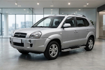Hyundai Tucson JM 2004– Bočne stopnice Tayga V2 (2 kosa, aluminij) fotografija 1