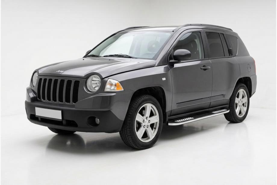 Jeep Compass 2006–2016 Bočne stopnice Tayga V2 (2 kosa, aluminij) Image