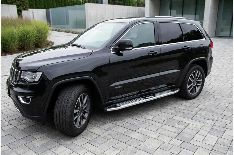 Jeep Grand Cherokee WK2 2010–2021 Bočne stopnice Tayga V2 (2 kosa, aluminij) Image