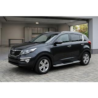 Bočne stopnice Tayga V2 (2 kosa, aluminij) Kia Sportage 2010–2015 fotografija 1