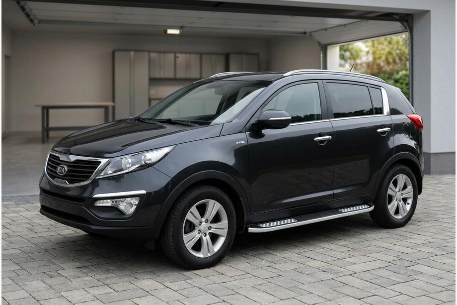 Kia Sportage 2010–2015 Bočne stopnice Tayga V2 (2 kosa, aluminij) Image