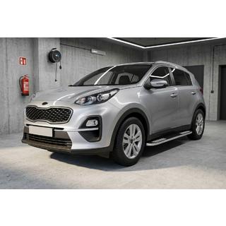 Bočne stopnice Tayga V2 (2 kosa, aluminij) Kia Sportage 2015–2021 fotografija 1