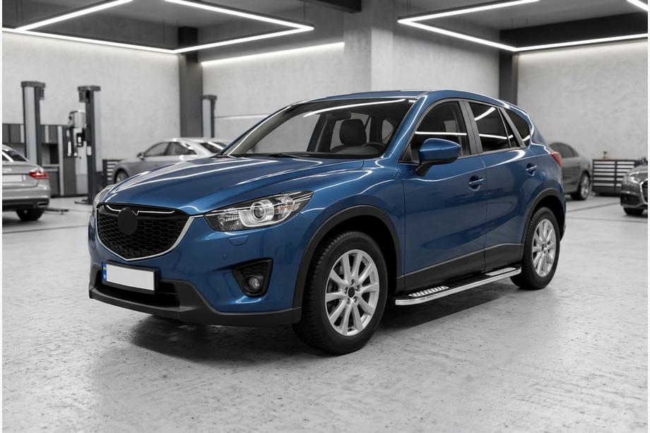 Mazda CX-5 2012–2017 Bočne stopnice Tayga V2 (2 kosa, aluminij) Image