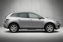Mazda CX-7 2006–2012 Bočne stopnice Tayga V2 (2 kosa, aluminij) fotografija 1