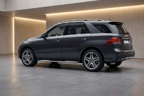 Mercedes GLE/ML class W166 2011–2018 Bočne stopnice Tayga V2 (2 kosa, aluminij) fotografija 1