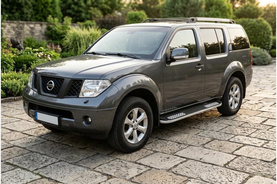 Nissan Pathfinder R51 2005–2014 Bočne stopnice Tayga V2 (2 kosa, aluminij) Image