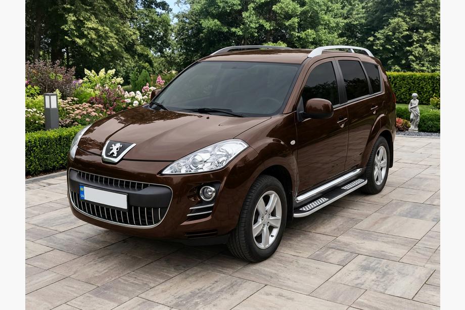 Peugeot 4007 2007–2013 Bočne stopnice Tayga V2 (2 kosa, aluminij) Fotografija 1