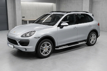 Porsche Cayenne 2010–2017 Bočne stopnice Tayga V2 (2 kosa, aluminij) fotografija 1